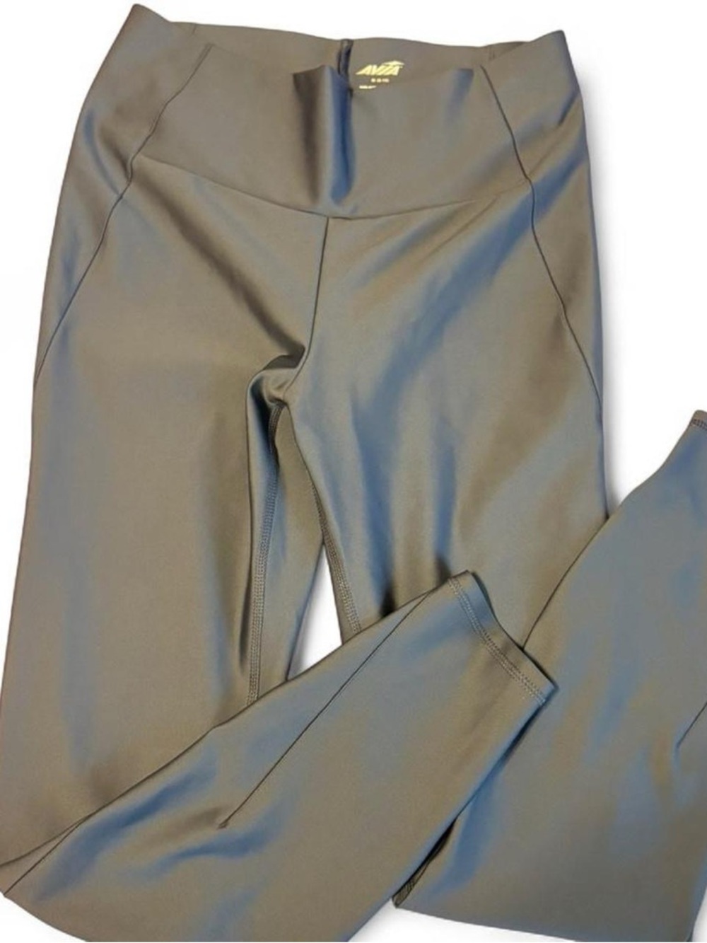 Avia Olive Gray High-Rise Performance Leggings